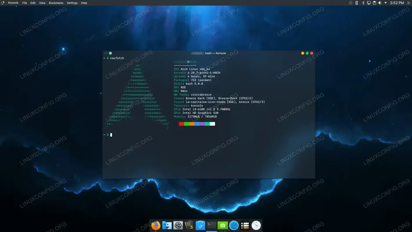 Arch Linux Desktop