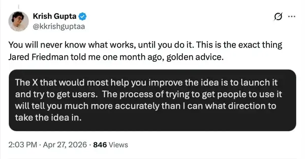 You will never know what works, until you do it.