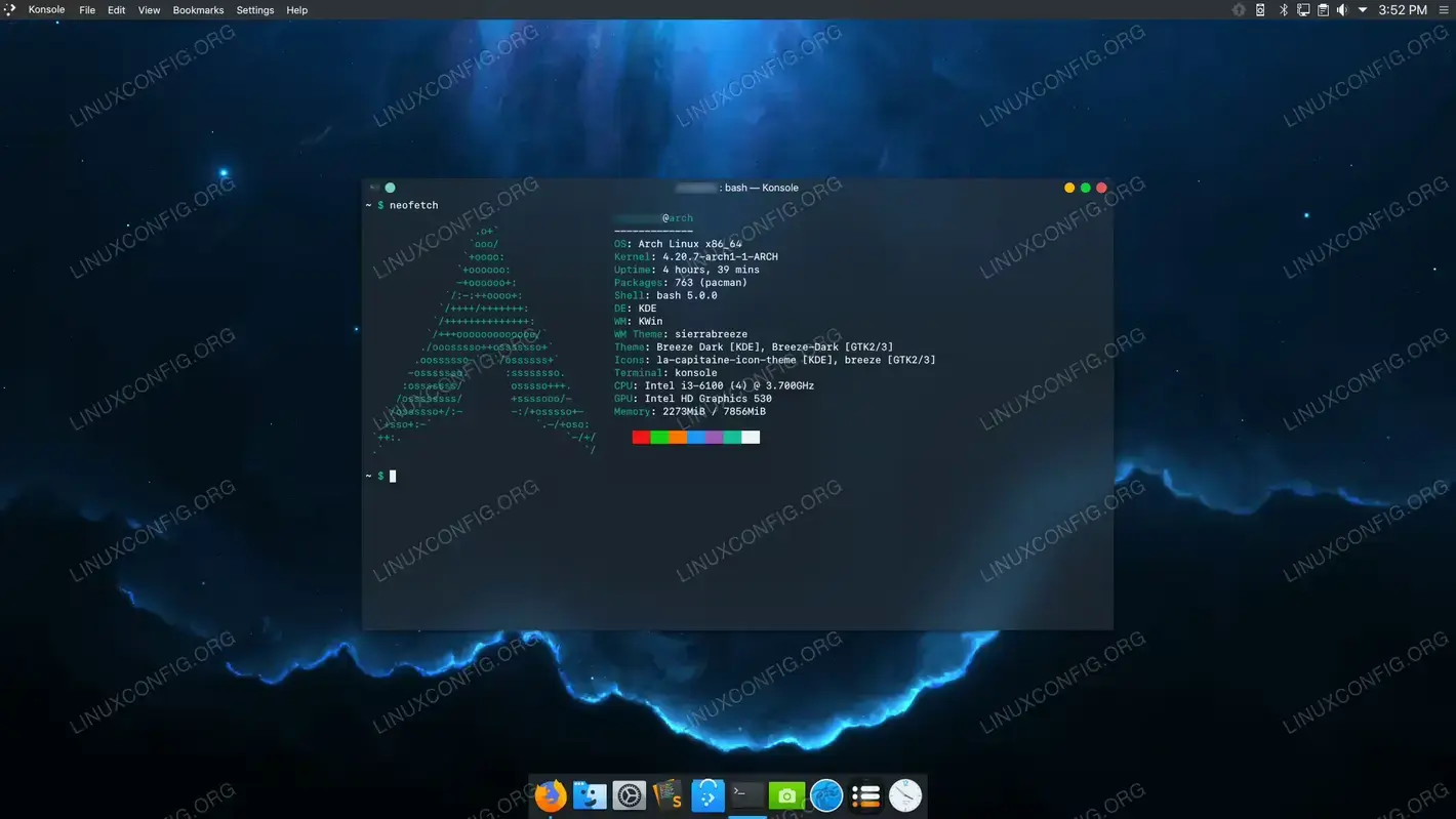 Arch Linux Desktop