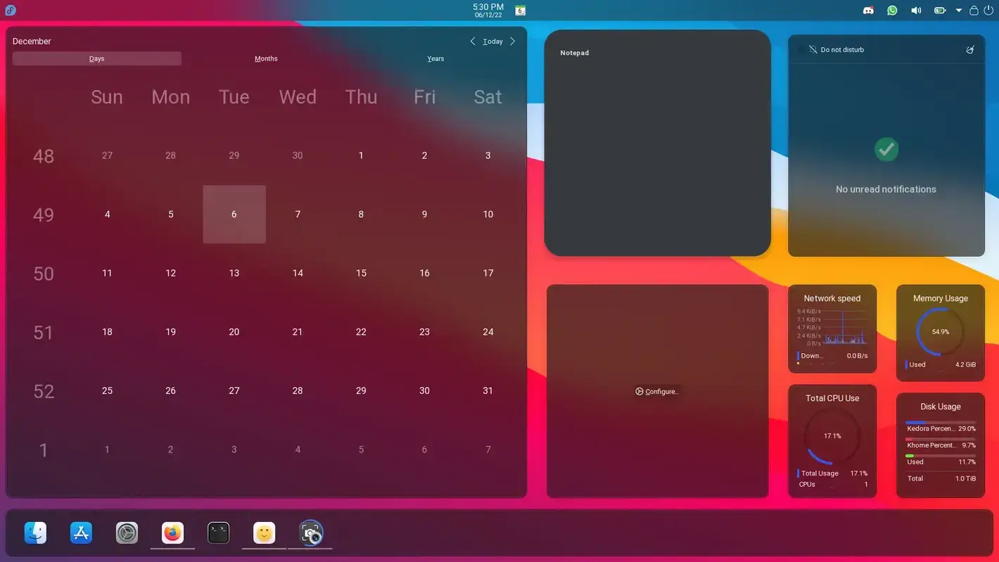 Krish's Fedora with KDE Configuration